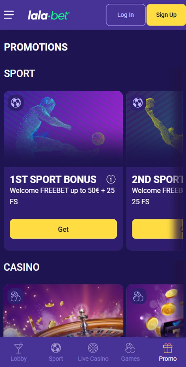 home screenshots promotions