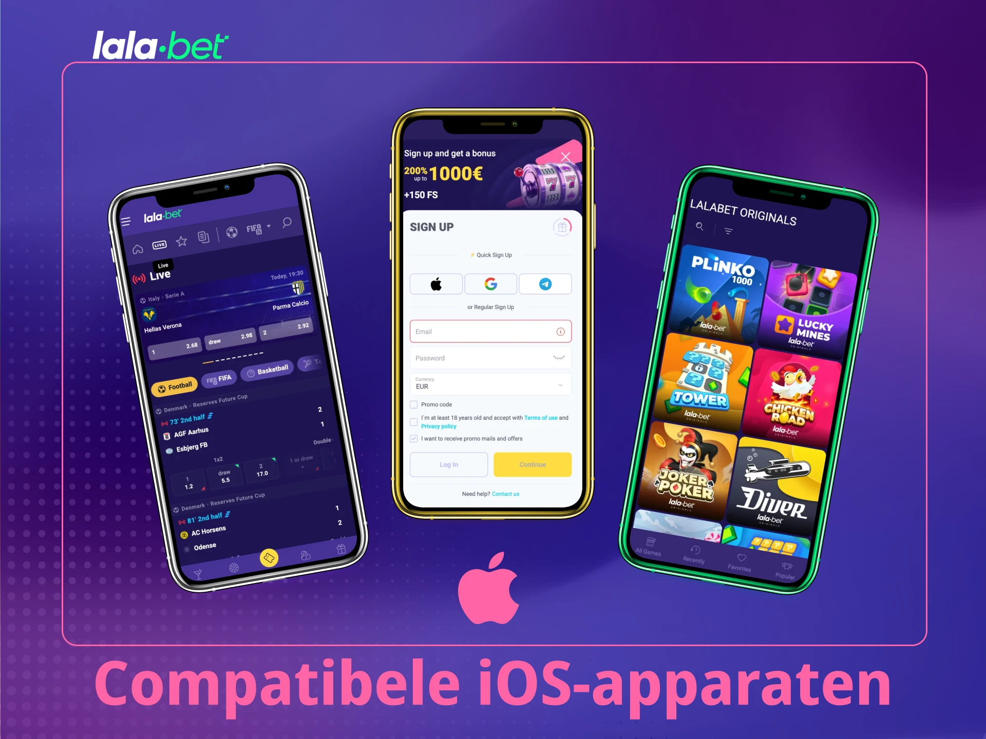 Ontdek welke iOS apparaten optimaal werken met de Lalabet App.