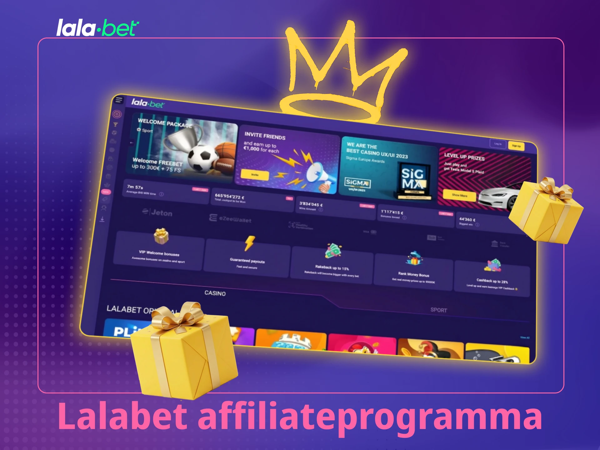 Meld je aan voor het Lalabet-affiliateprogramma en verdien commissie.