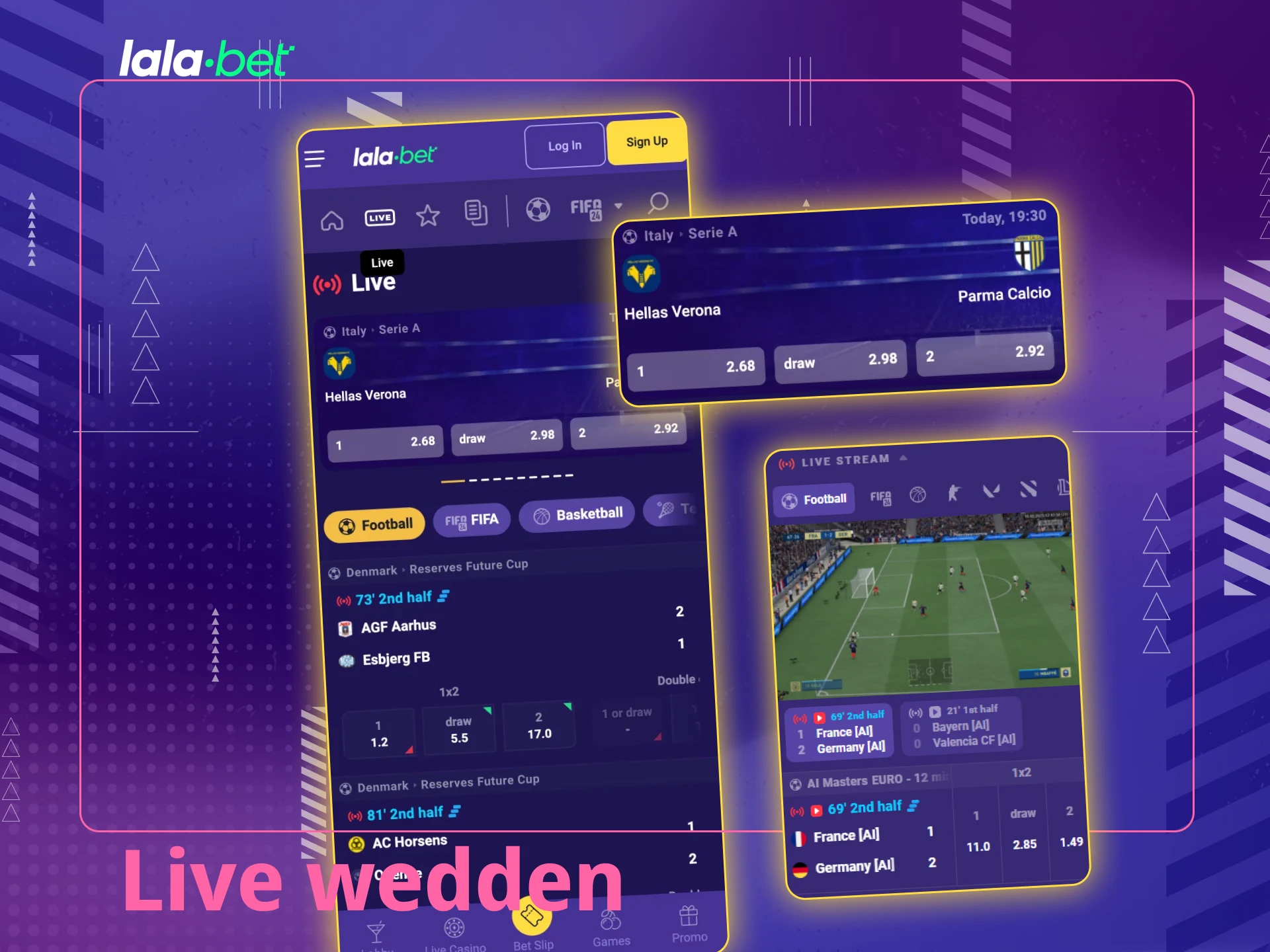 Ervaar de spanning van live wedden bij Lalabet Nederland.