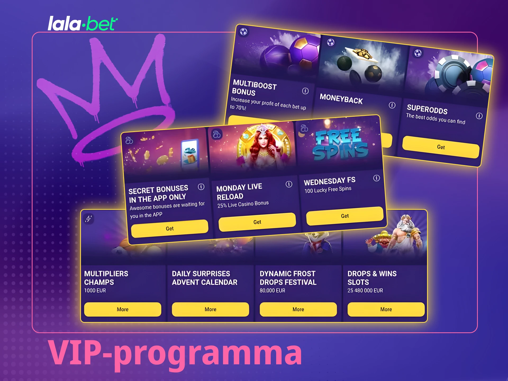 Word lid van het Lalabet VIP-programma voor exclusieve casino voordelen.